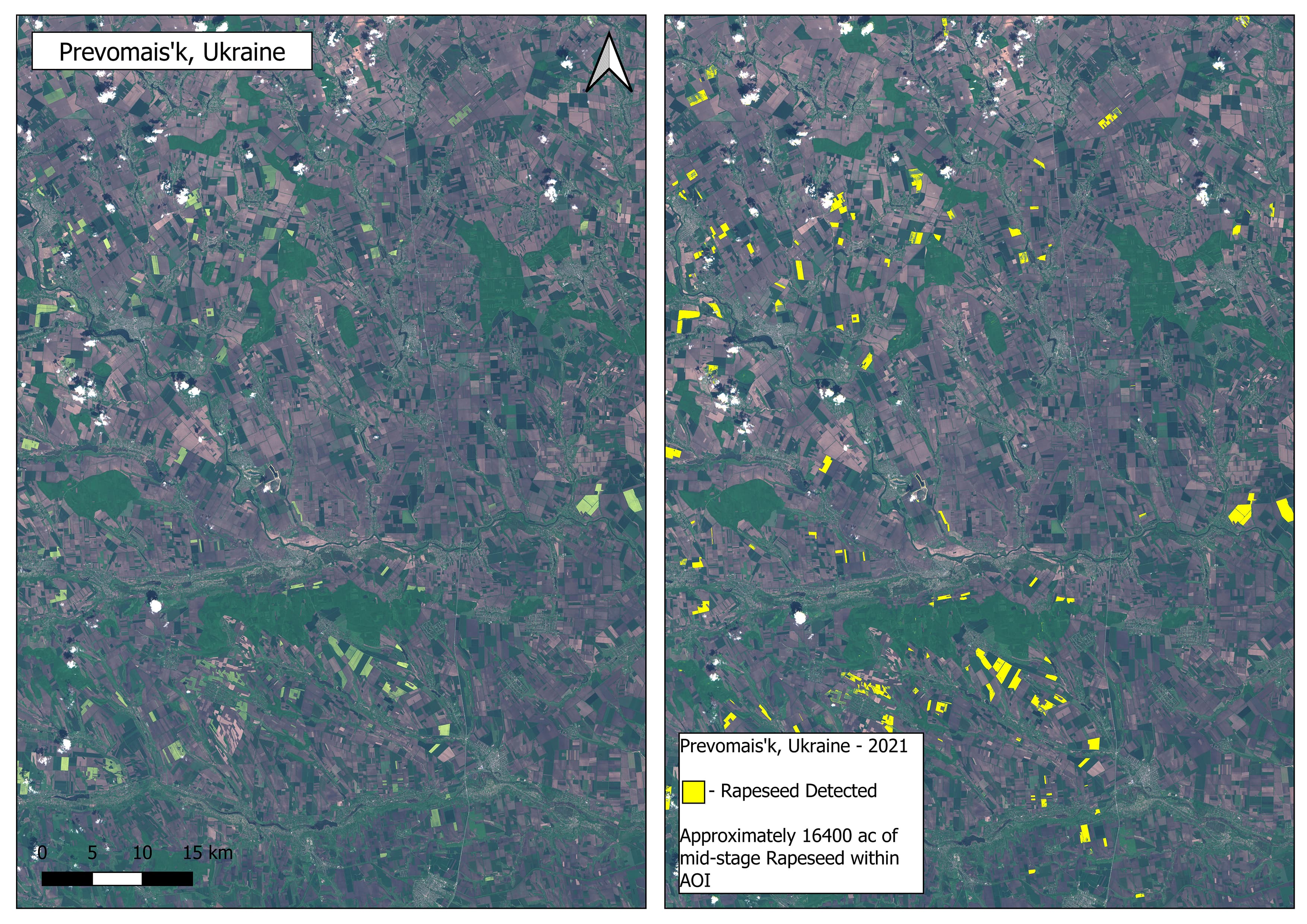 Rapeseed detection in Ukraine