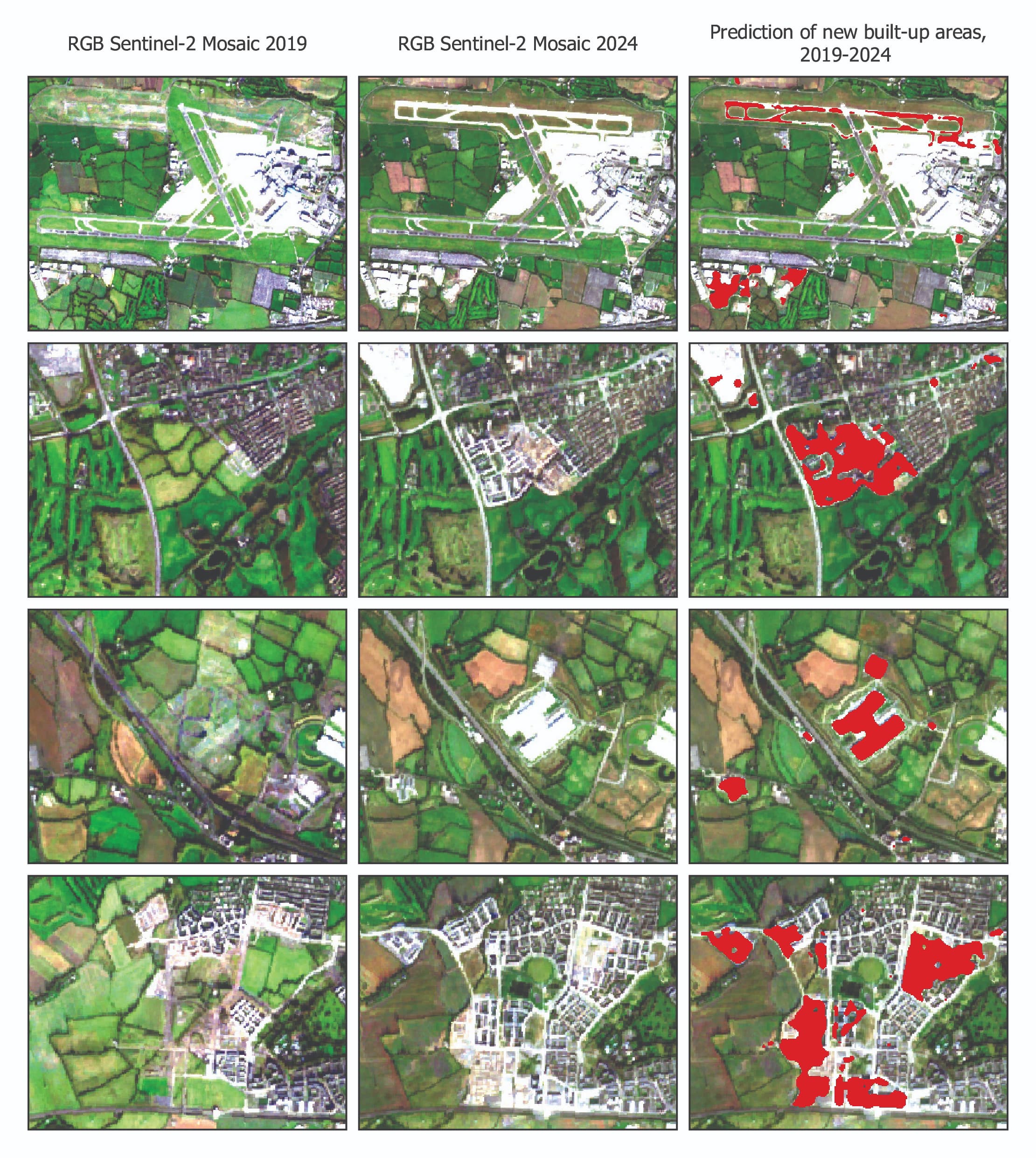 Urban sprawl sites Dublin city map